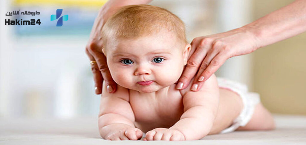 ماساژ کودک و مرطوب کردن بدن بچه