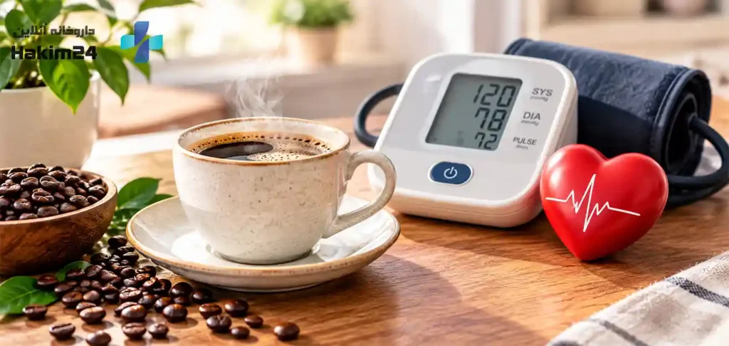 تاثیر مصرف قهوه و کافئین بر فشار خون و ضربان قلب کنار دستگاه فشارسنج
