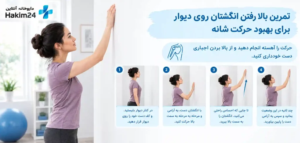 حرکت را آهسته انجام دهید و از بالا بردن اجباری دست خودداری کنید.