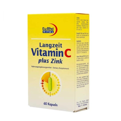 کپسول ویتامین ث و زینک پلاس 10 میلی گرم یوروویتال