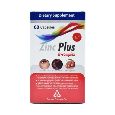 سافت ژل زینک پلاس 5میلی گرم ب کمپلکس دانا