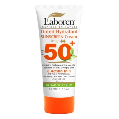 کرم ضد آفتاب رنگی مناسب پوست چرب لابورن Spf50