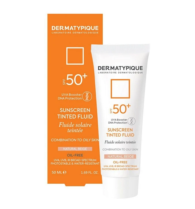 کرم ضد آفتاب رنگی پوست چرب درماتیپیک+SPF50