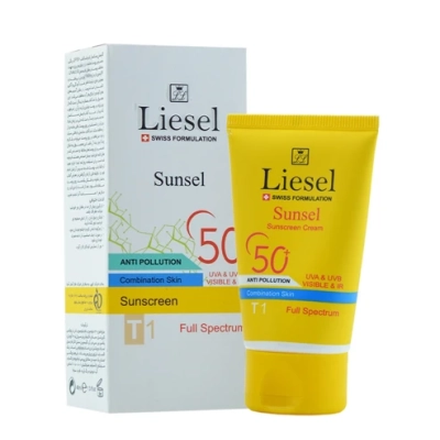 کرم ضد آفتاب +SPF50 رنگی مخصوص پوست مختلط سانسل لایسل