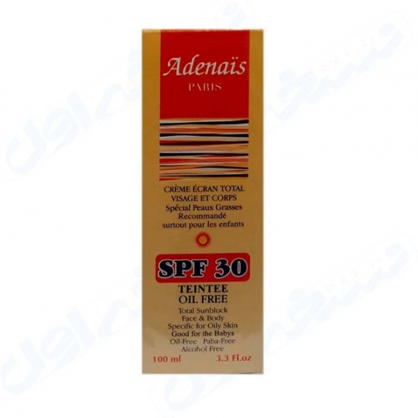 کرم ضد آفتاب رنگی با SPF 30 مناسب پوست های چرب آدنایس