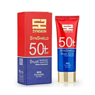 ژل-کرم ضد آفتاب مردانه +SPF50 فاقد چربی ساین شیلد ساین اسکین