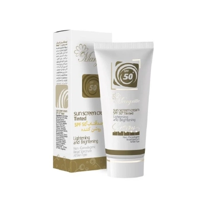 کرم ضد آفتاب رنگی با SPF50+ مناسب انواع پوست (روشن کننده) مارگریت