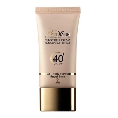 کرم ضد آفتاب رنگی با +SPF40 مناسب انواع پوست مدیسان