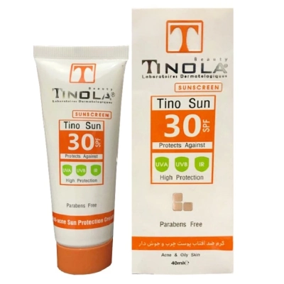 کرم ضد آفتاب با SPF30 پوست چرب و جوش دار تینولا