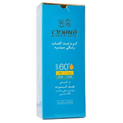 کرم ضد آفتاب رنگی با SPF60+ (طیف گسترده) مناسب انواع پوست سینره