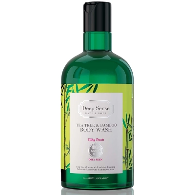 شامپو بدن مناسب پوست های چرب-حاوی عصاره های درخت چای و بامبو دیپ سنس