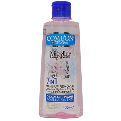 محلول پاک کننده آرایش صورت مناسب برای پوست های چرب و جوشدار و مختلط کامان