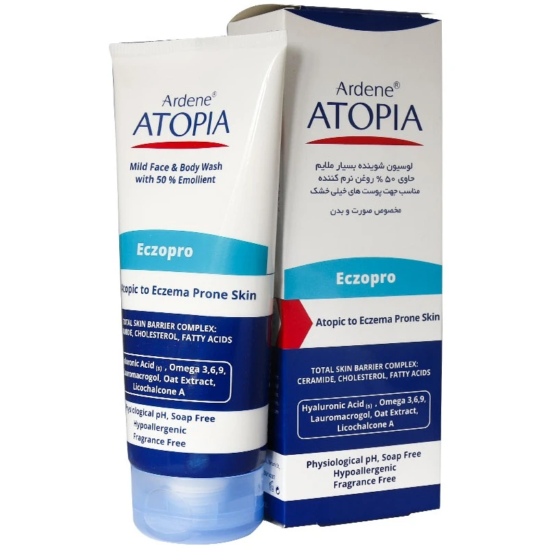 لوسیون شوینده بسیار ملایم حاوی 50 % روغن نرم کننده اتوپیا آردن-اگزوپرو