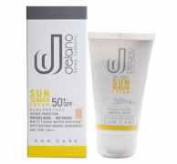 کرم ضد آفتاب رنگی مناسب پوست های دارای لک با SPF50+ دلانو
