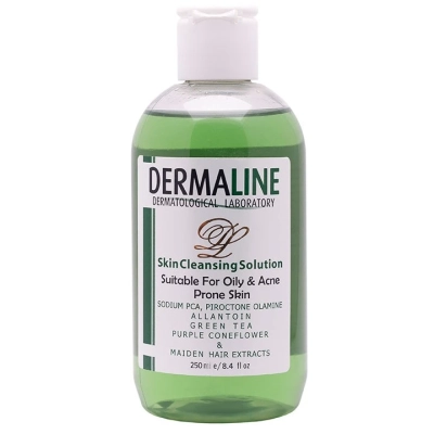 محلول پاک کننده مناسب پوست های چرب درمالاین