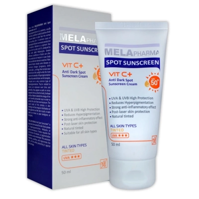 کرم ضد آفتاب ضد لک رنگی با SPF50+ ملا فارما مای