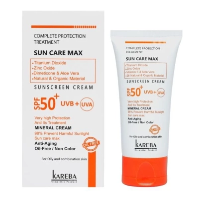 کرم ضد آفتاب و ضد چروک SPF50+ مناسب پوست های چرب و مختلط کاربا