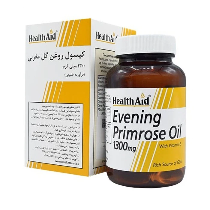 سافت ژل روغن گل مغربی 1300 میلی گرم هلث اید