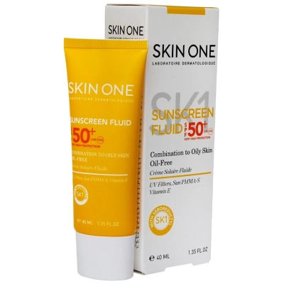 کرم ضد آفتاب بی رنگ SPF50+ فاقد چربی اسکین وان