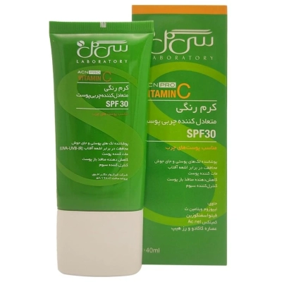کرم رنگی متعادل کننده چربی پوست SPF30 سی گل