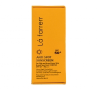 کرم ضد آفتاب و ضد لک بی رنگ SPF50+ مخصوص پوست های چرب و مستعد آکنه لافارر