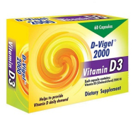 کپسول ویتامین D3 دی ویژل 2000 واحد دانا