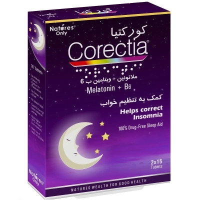 قرص ملاتونین+ب6 کورکتیا نیچرز اونلی