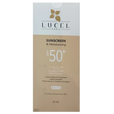 کرم ضد آفتاب ضد چروک رنگی با SPF50+ پوست چرب و مختلط لوسل
