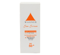 کرم ضد آفتاب رنگی SPF50+ مناسب پوست های خشک و حساس واگنر