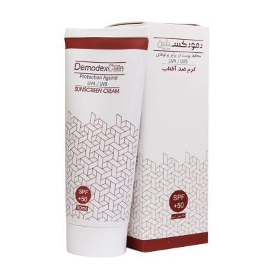 کرم ضد آفتاب رنگی SPF50+ فاقد چربی دمودکسیلین
