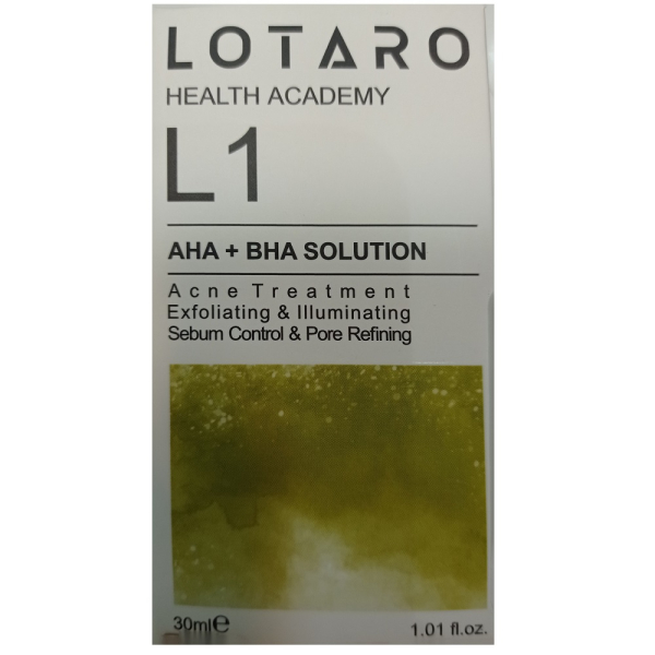 محلول لایه بردار حاوی AHA+BHA 15% لوتارو-L1