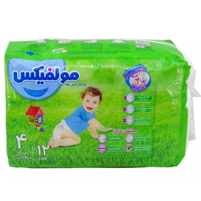 پوشک بزرگ 3بعدی مولفیکس 12عددی