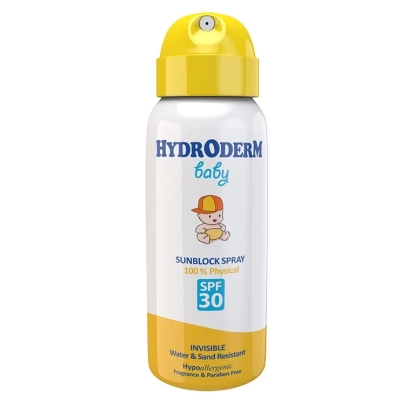 اسپری ضد آفتاب کودکان فیزیکال SPF30 هیدرودرم