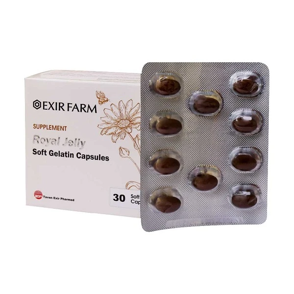 کپسول ژلاتینی رویال ژلی اکسیر فارم
