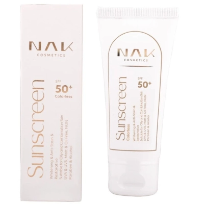کرم ضد آفتاب بی رنگ مات فاقد چربی SPF50 ناک