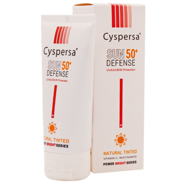 کرم ضد آفتاب رنگی (طبیعی) روشن کننده +SPF50 سیسپرسا