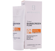 فلوئید ضد آفتاب رنگی پوست مختلط و چرب SPF50 بیزانس
