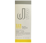کرم ضد آفتاب بی رنگ مناسب انواع پوست با SPF50+ دلانو