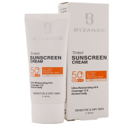 کرم ضد آفتاب رنگی پوست خشک و حساس SPF50 بیزانس