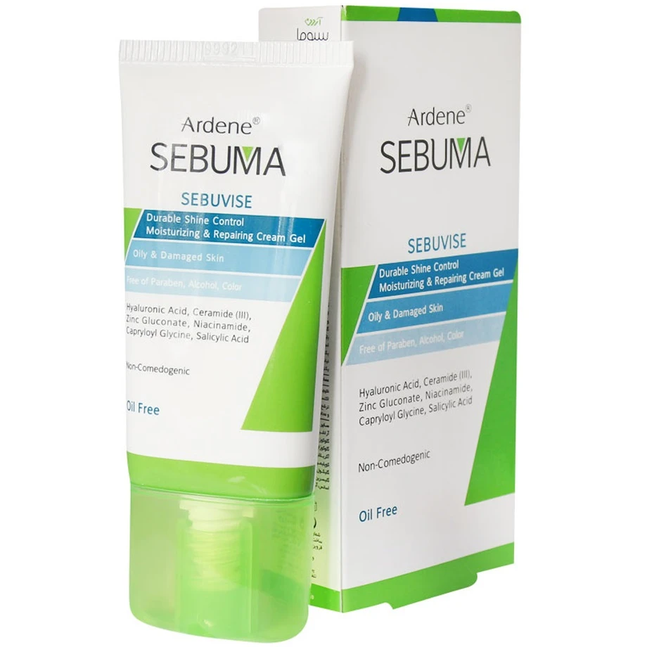 کرم ژل مرطوب کننده و بازسازی کننده پوست چرب و آسیب دیده آردن سبوما