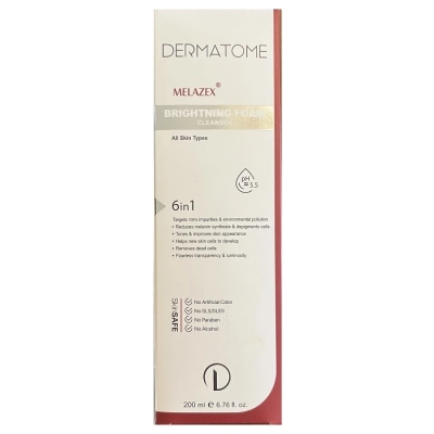 فوم شوینده روشن کننده انواع پوست ملازکس درماتوم