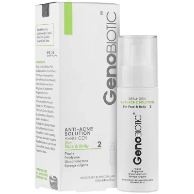 محلول صورت و بدن مناسب پوست چرب و جوشدار ژنوبایوتیک