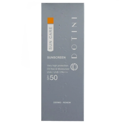 کرم ضد آفتاب فاقد چربی بی رنگ SPF50 دوتینی