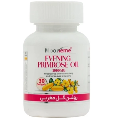 سافت ژل روغن گل مغربی 1000میلی گرم اکسیر آفرین آریا
