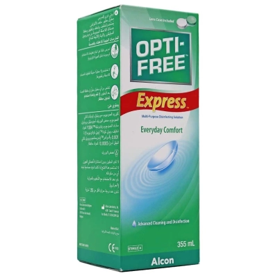 محلول شستشوی لنز اپتی فری اکسپرس 355 میلی لیتر