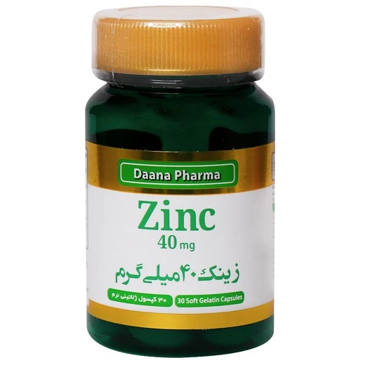 کپسول نرم زینک گلوکونات 40میلی گرم دانا