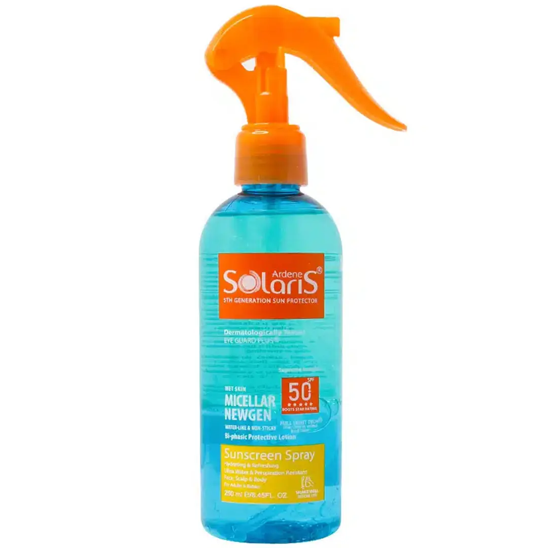اسپری ضد آفتاب دوفاز میسلار نیوژن SPF50 سولاریس آردن
