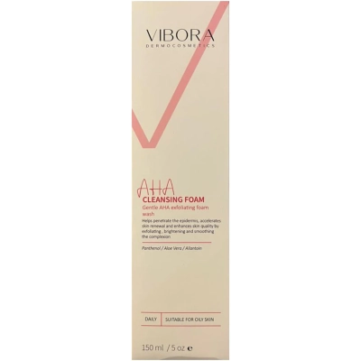 فوم شستشوی لایه بردار آلفا هیدروکسی اسید ویبورا