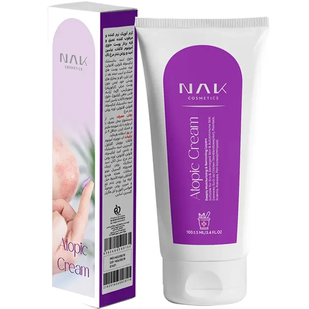 کرم آتوپیک نرم کننده و مرطوب کننده عمیق و لایه بردار پوست ناک