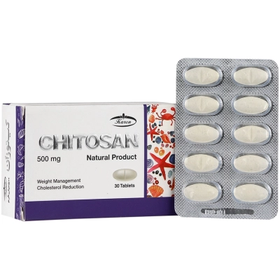 قرص کیتوزان 500 میلی گرم کارن 30 عددی
